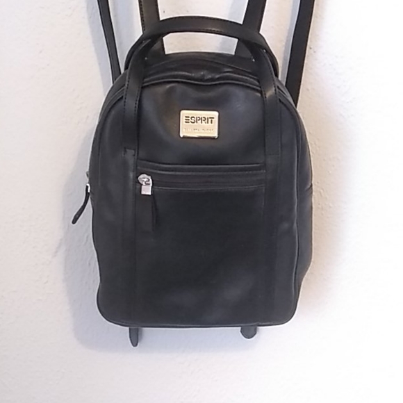 vegan leather mini backpack